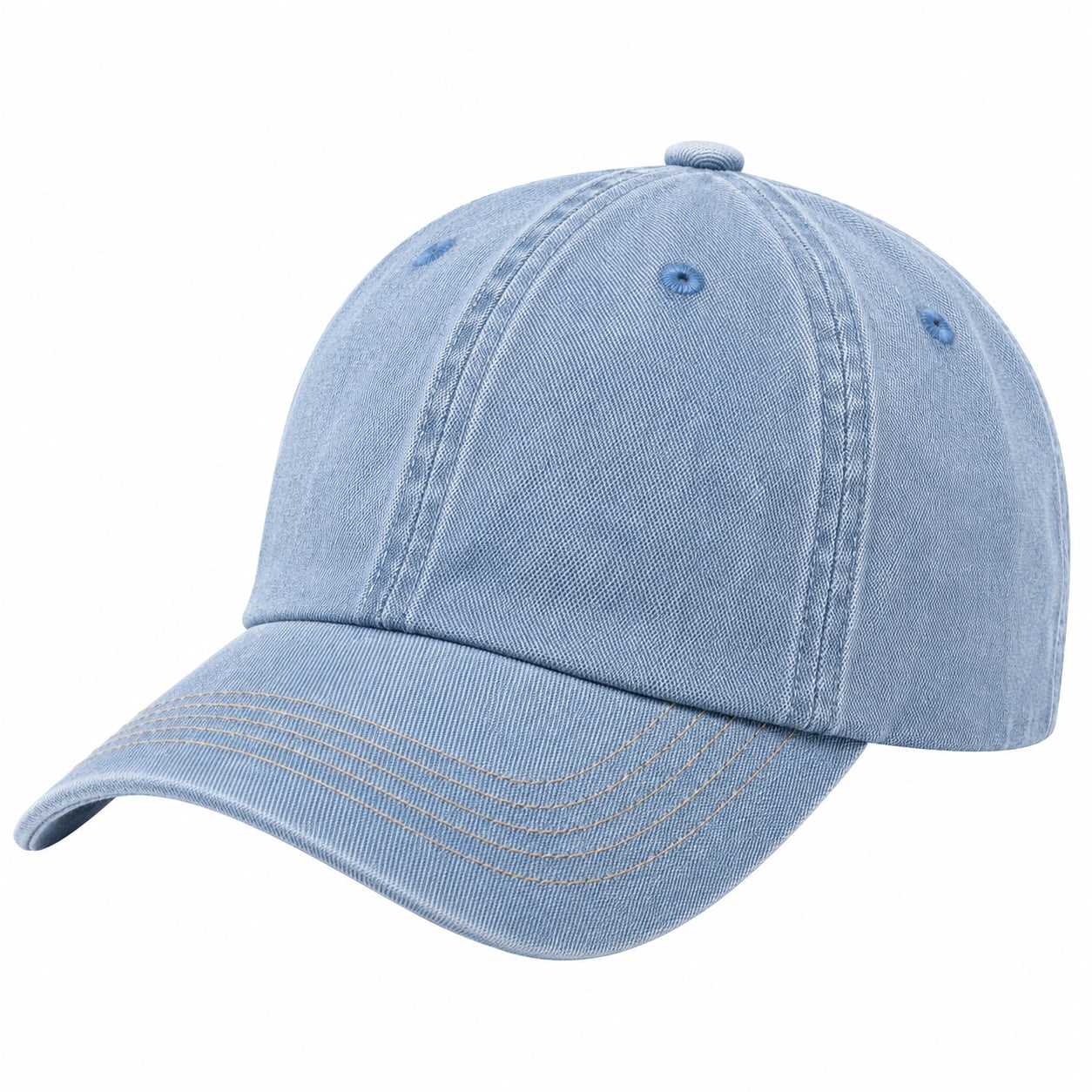 Unisex Baseballkappe verstellbar Hellblau