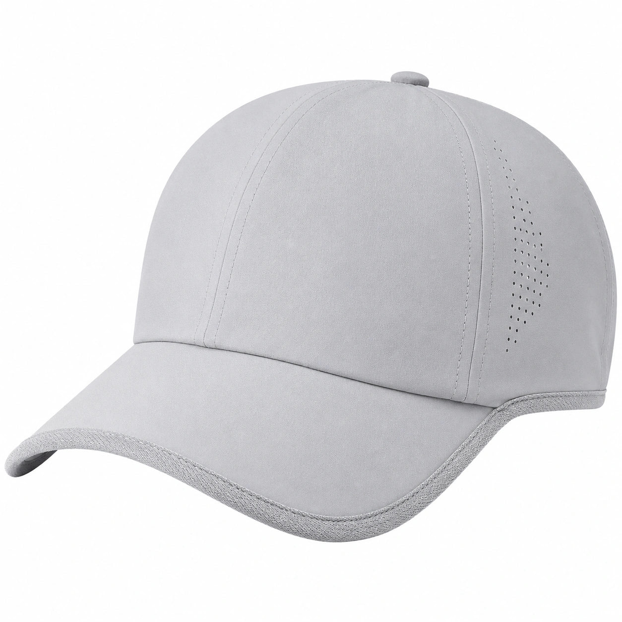 Verstellbare graue Baseballcap mit Belüftungslöchern