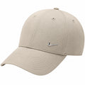 Beige Verstellbare Baseballkappe mit Swoosh-Logo