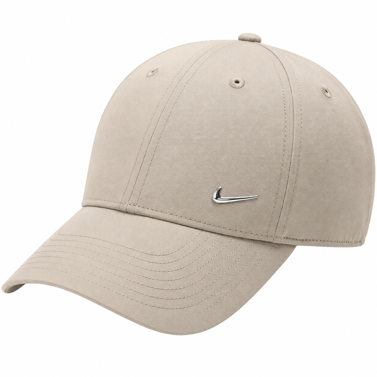 Beige Verstellbare Baseballkappe mit Swoosh-Logo