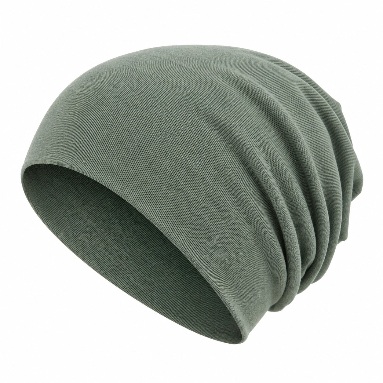 Unisex Slouch Beanie Mütze Olivgrün