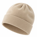 Unisex Beanie Strickmütze Beige