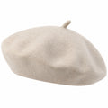 Damen Baskenmütze Beige Einheitsgröße