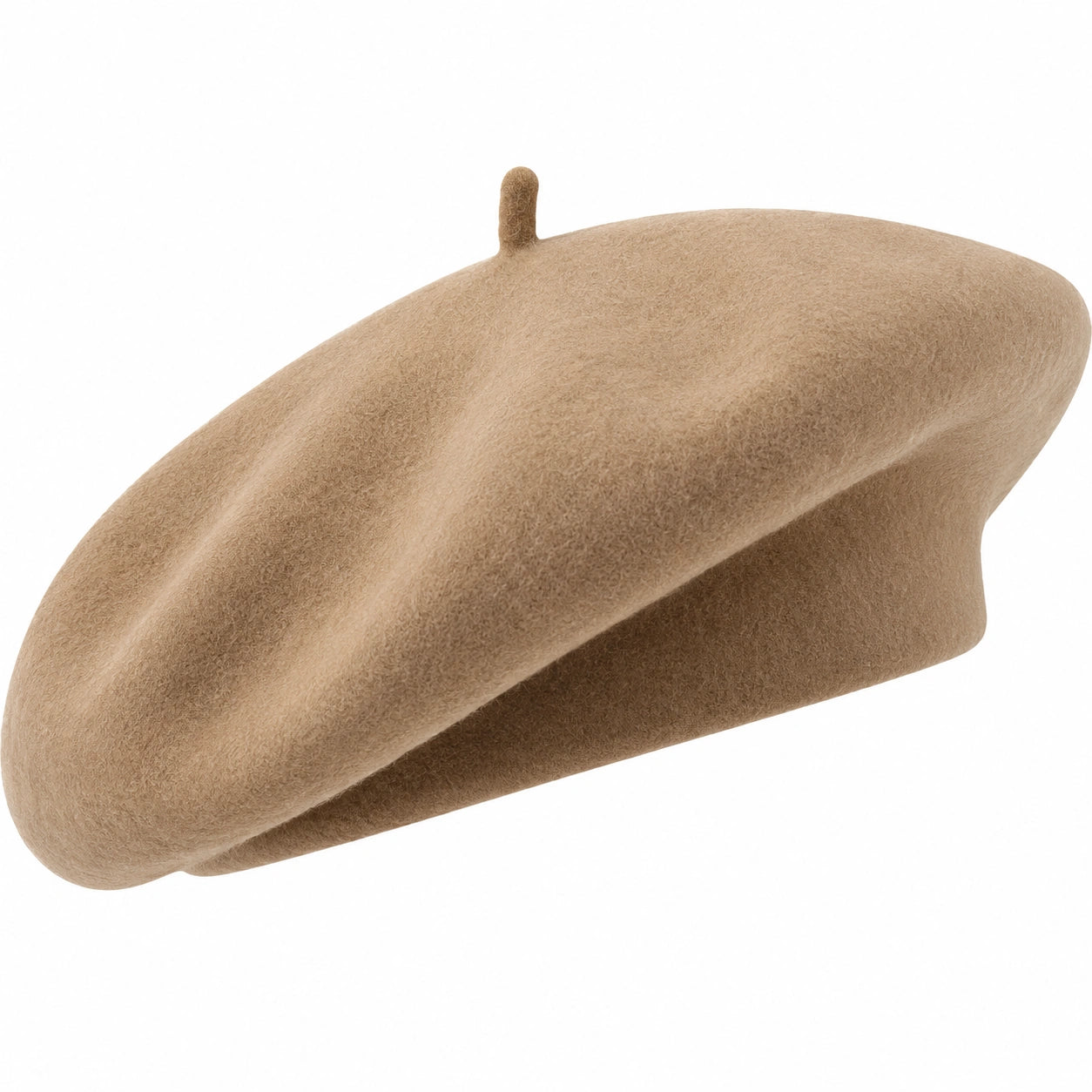 Damen Baskenmütze Einheitsgröße Beige