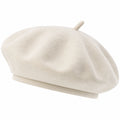 Elegante Damen Baskenmütze Einheitsgröße Beige
