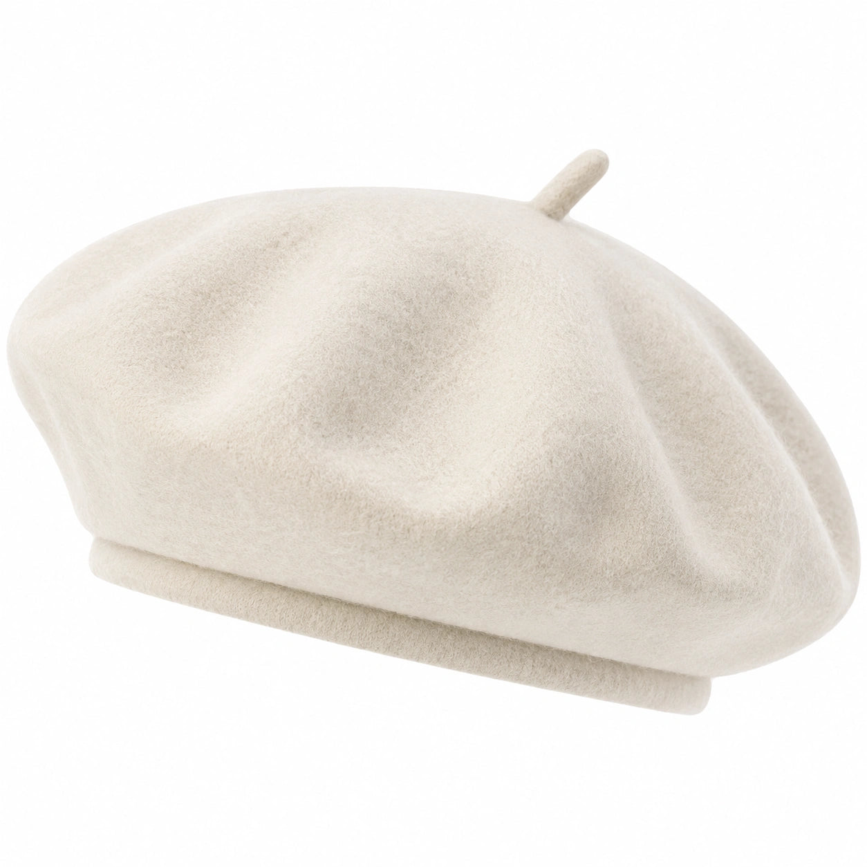 Elegante Damen Baskenmütze Einheitsgröße Beige