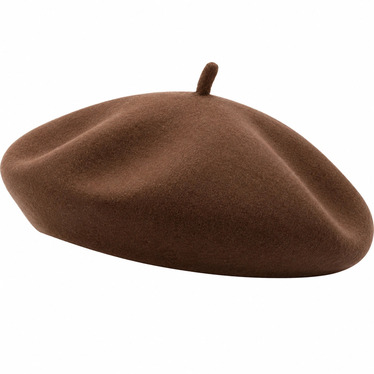 Unisex Baskenmütze Braun