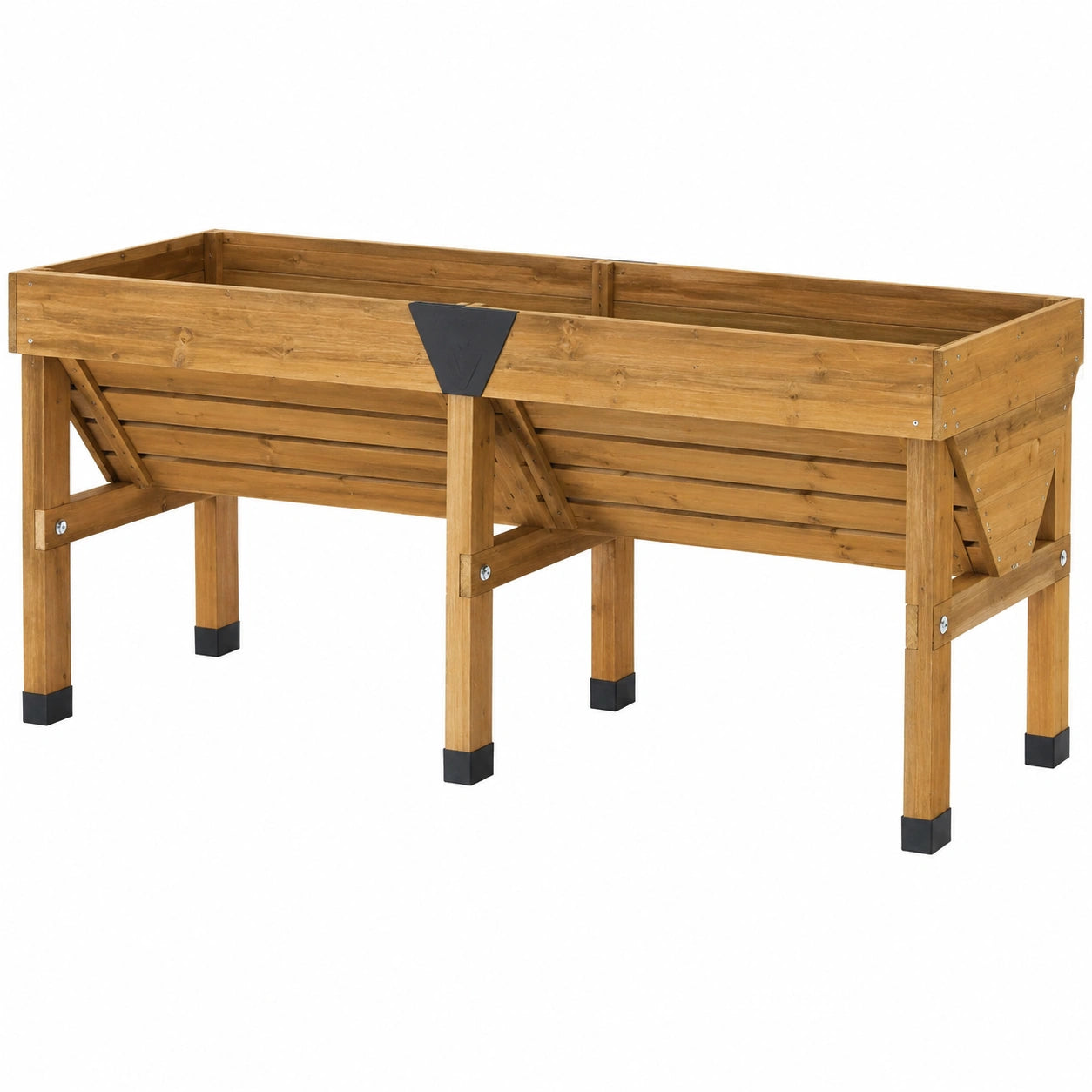 Hochbeet für Garten 100x40x80cm Braun
