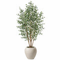 Künstlicher Ficus Benjamina Baum mit Topf, 180 cm, Grün