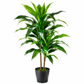 Künstliche Dracaena Zimmerpflanze 150 cm mit Topf Grün