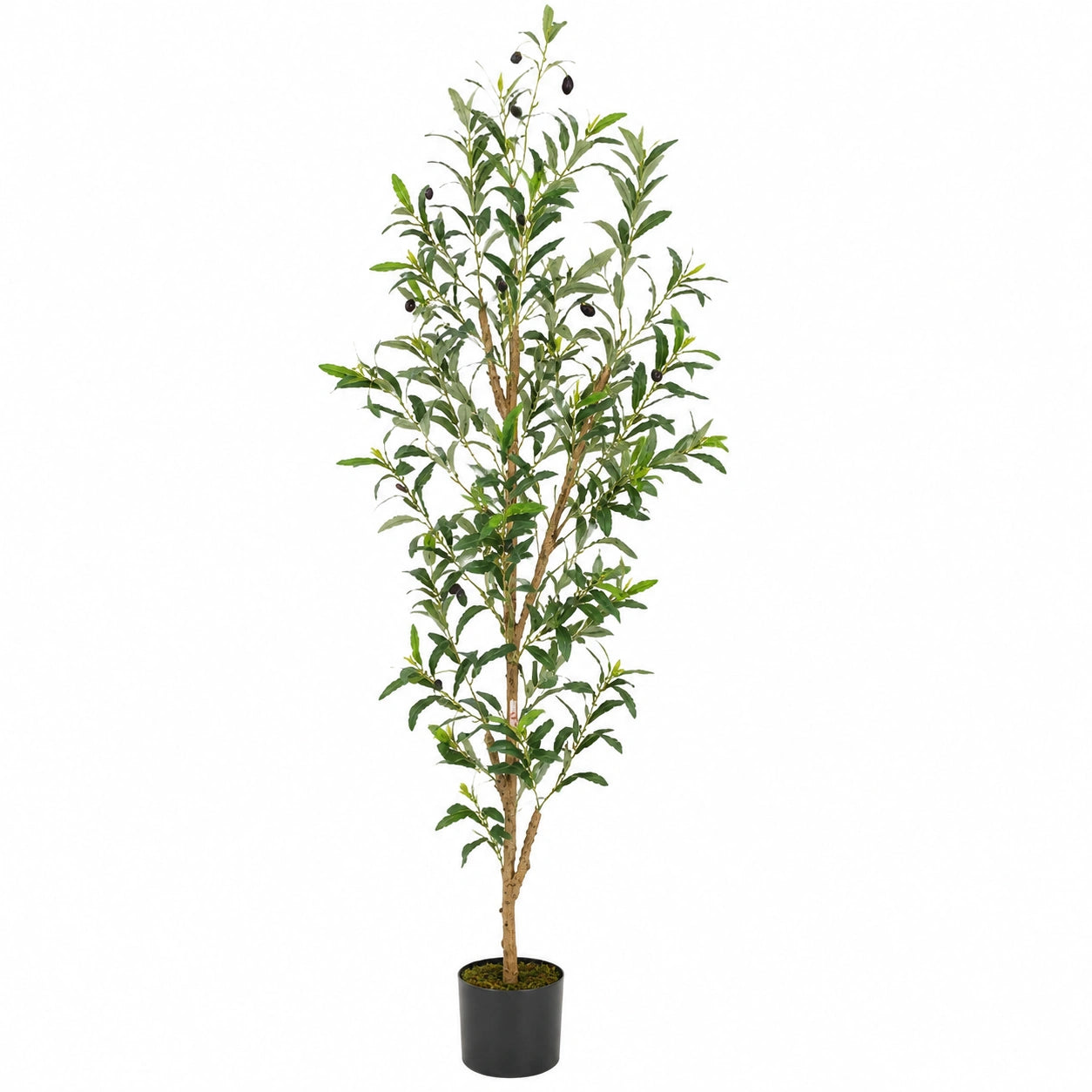 Kunstpflanze Olivenbaum 160 cm Grün im Topf