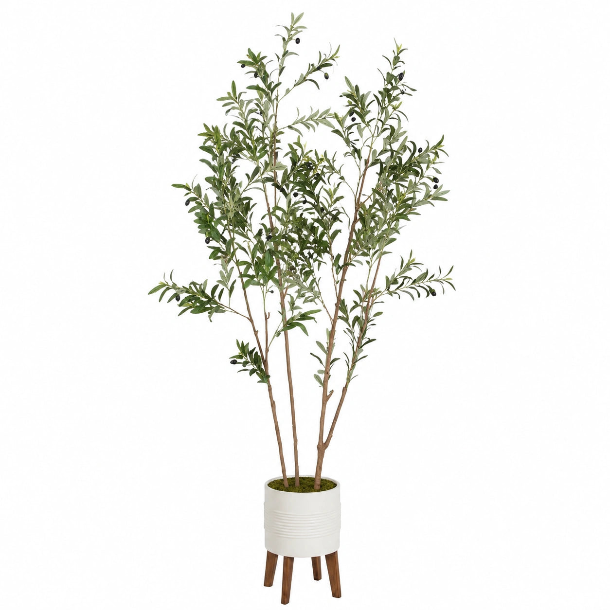 Künstlicher Olivenbaum mit Topf 150 cm Grün