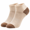 Unisex Knöchelsocken Beige und Braun Atmungsaktiv